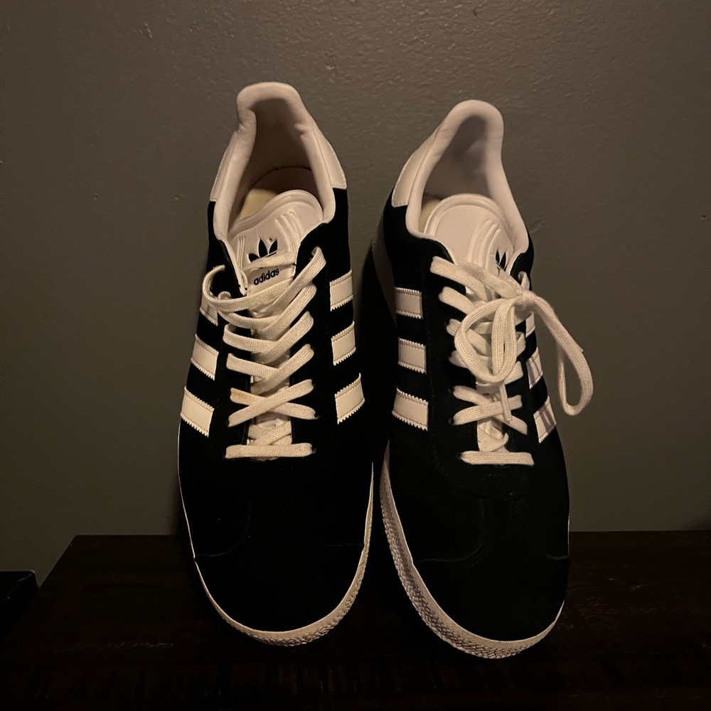10.5 Black Adidas Gazelle